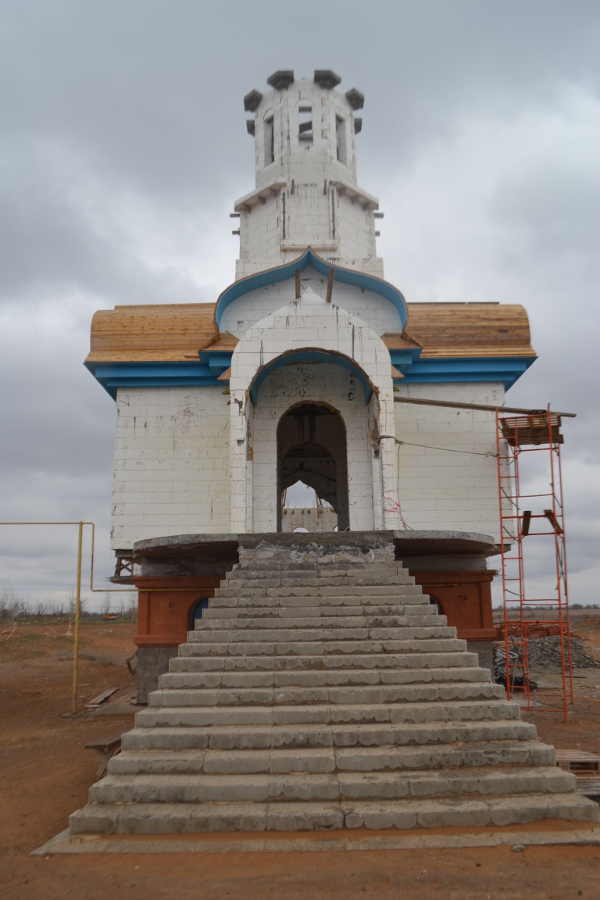 Строительство храма в поселке Ильинка